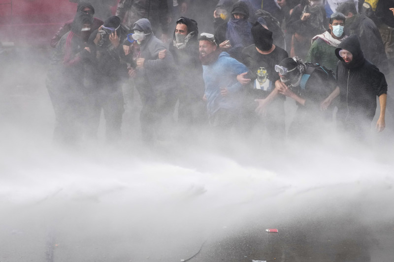 Manifestantes en Argentina