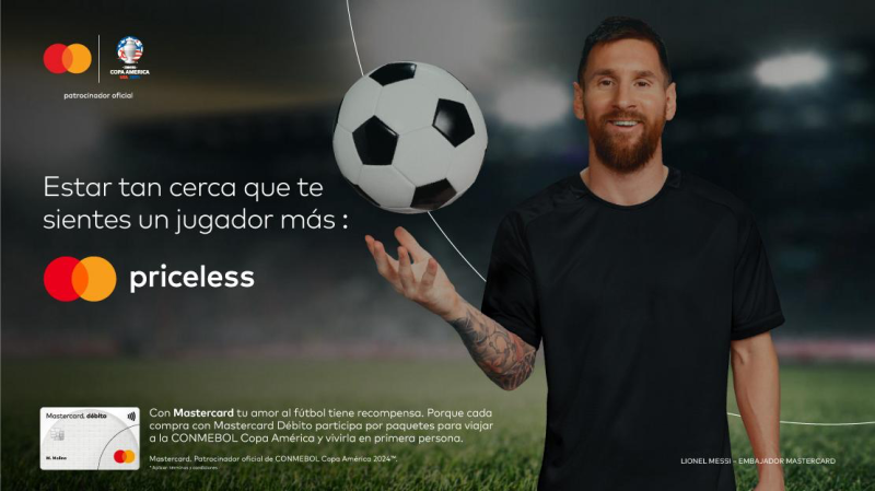 Lionel Messi se une a Mastercard y presenta plan "Giving Back".