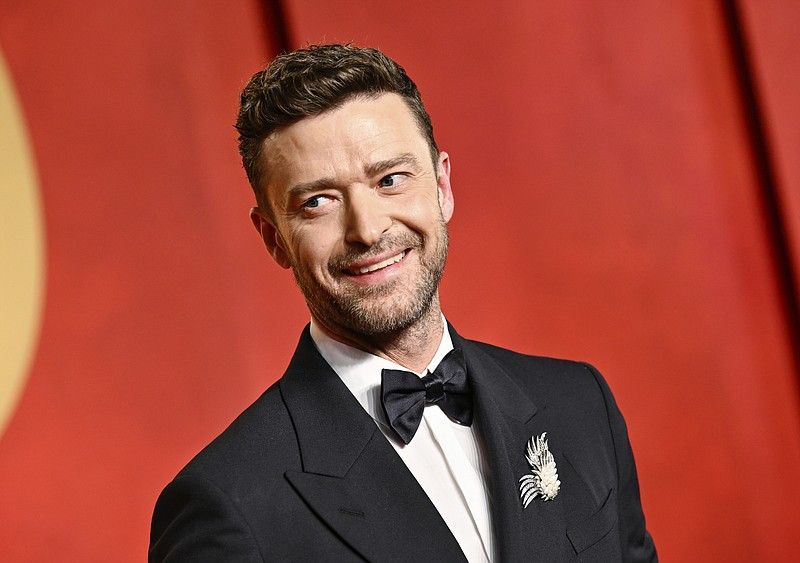 Justin Timberlake llega a la fiesta de los Oscar de Vanity Fair el domingo 10 de marzo de 2024 en el Centro Wallis Annenberg para las Artes Escénicas en Beverly Hills, California.