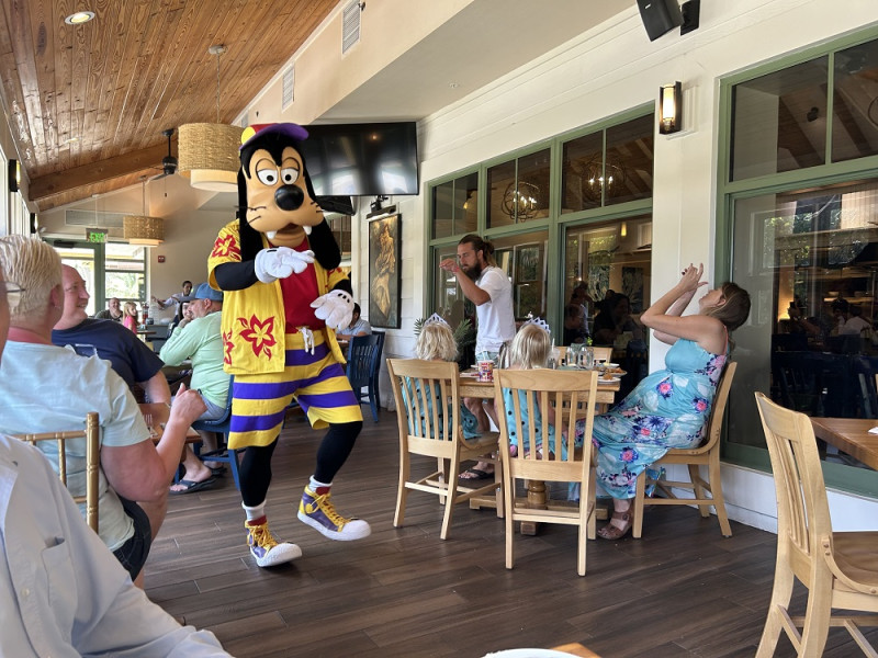 Goofy en el Disney Vero Beach Resort.