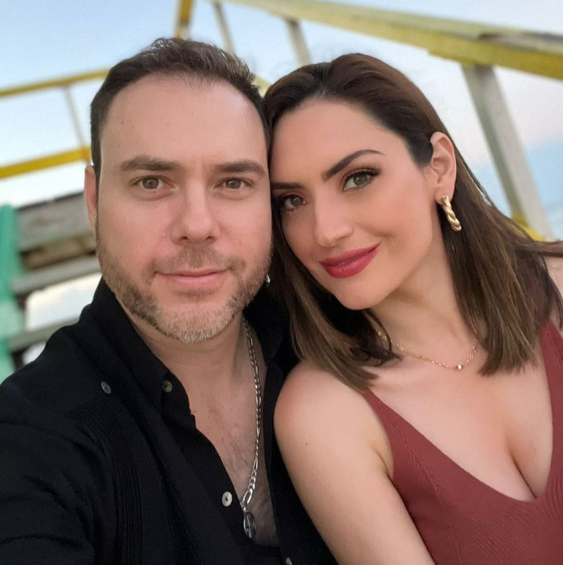 Michelle Galván y su esposo, Fernando Guajardo.