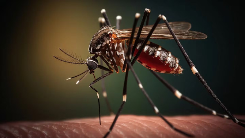 El mosquito que causa el dengue se cría en agua limpia estancada.