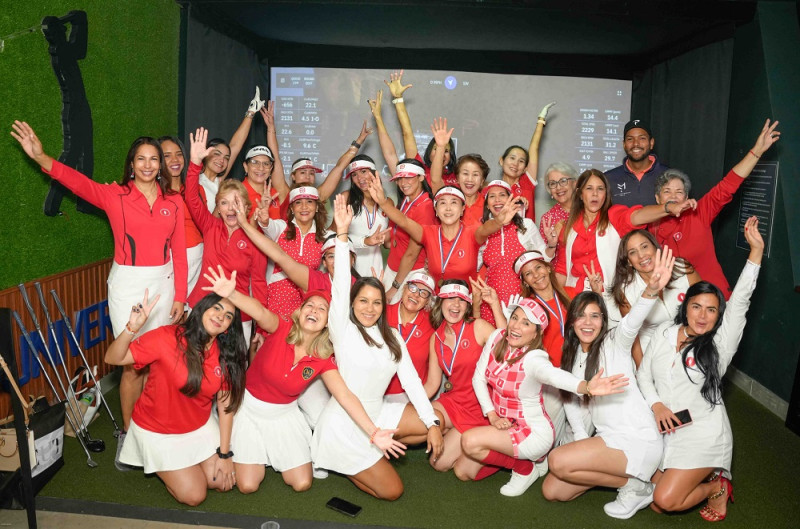 Damas participante en el “Women´s Golf Day” de Santo Domingo, en Hoyo 20
