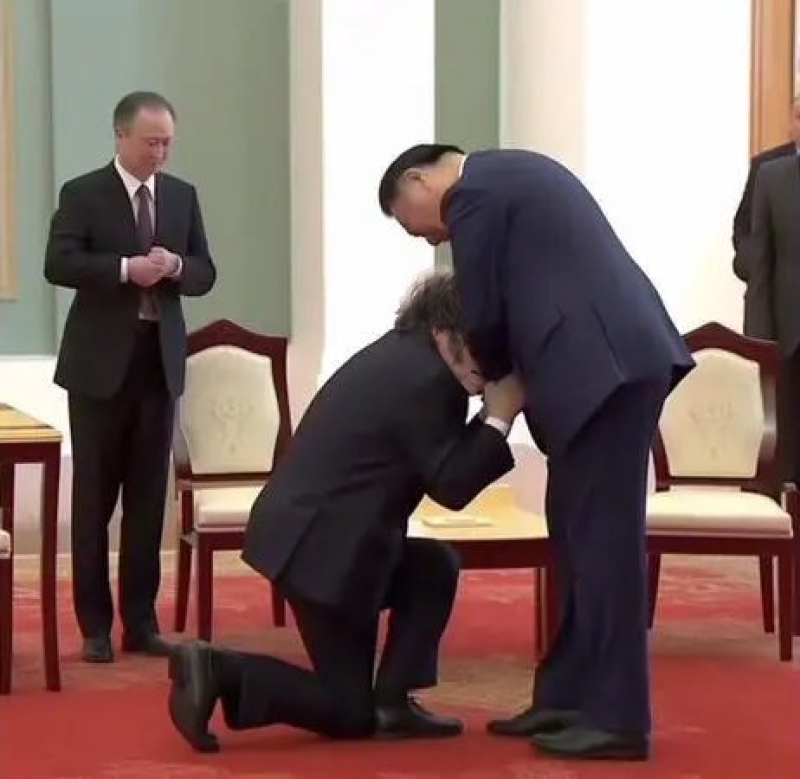 Javier Milei y Xi Jinping