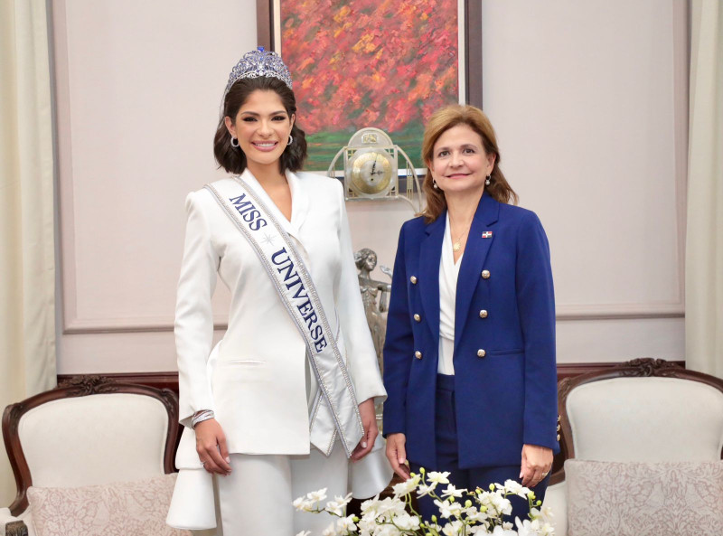 Miss Universo 2023, Sheynnis Palacios y la vicepresidenta Raquel Peña