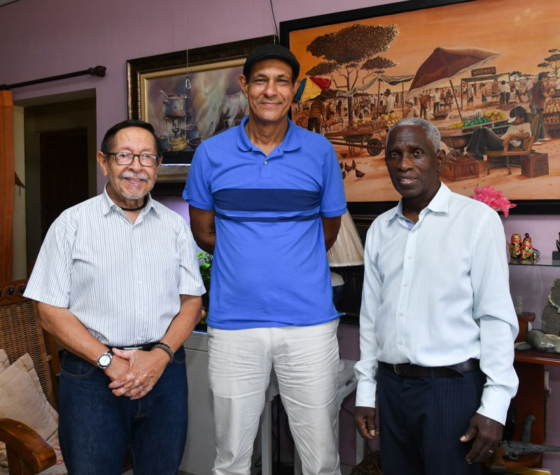 Federico Cuello, José Sejo y Freddie Cabral.