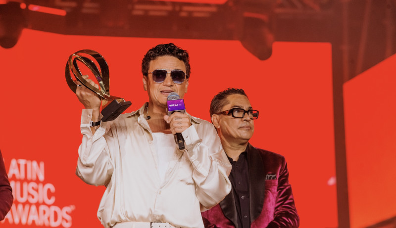 Silvestre Dangond fue uno de los artistas homenajeados durante la décima entrega de los Heat Latin Music Awards.