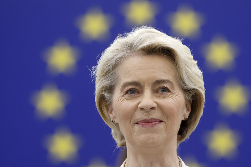 La presidenta de la Comisión Europea, Ursula von der Leyen