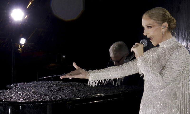 Celine Dion cantó en Juegos Olímpicos