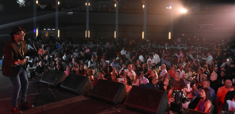 Sergio Vargas durante la versión 2024 de "Aquí está el merengue" en el hotel Jaragua.