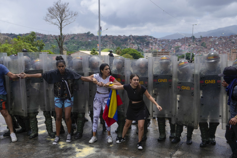 Protesta en Caracas, Venezuela