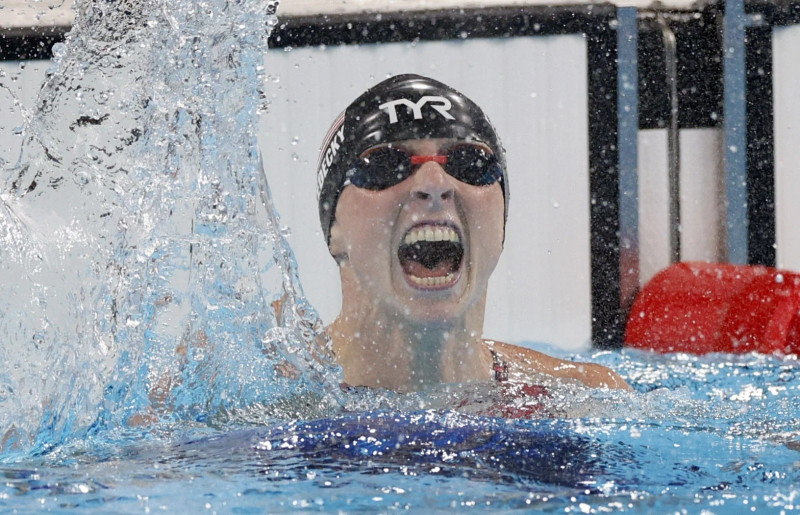 Katie Ledecky empató la marca de ocho medallas de oro ganadas en Juegos Olímpicos en la natación.
