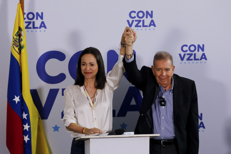 Edmundo González y María Corina Machado