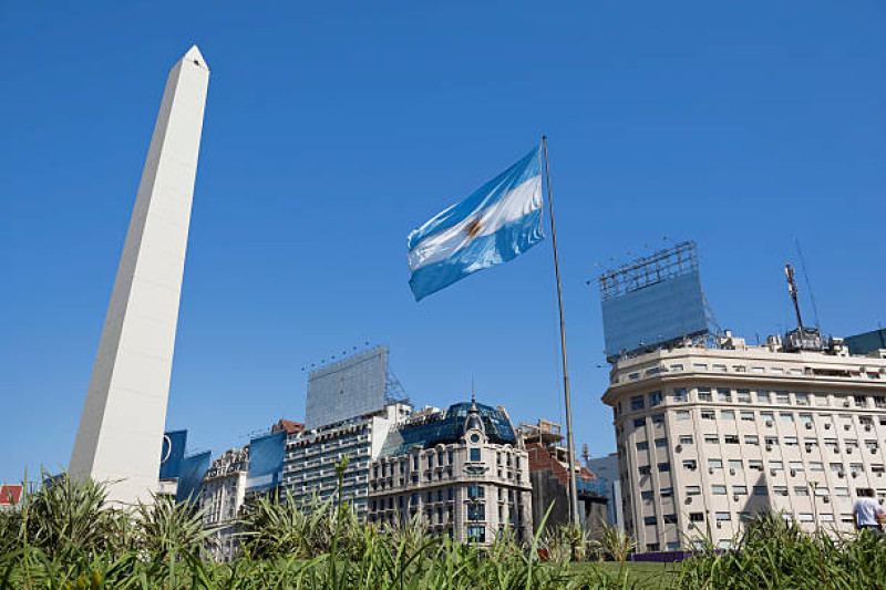 Bandera de Argentina.