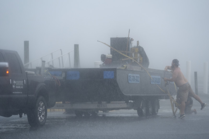 tormenta tropical Debby, en Cedar Key, Florida