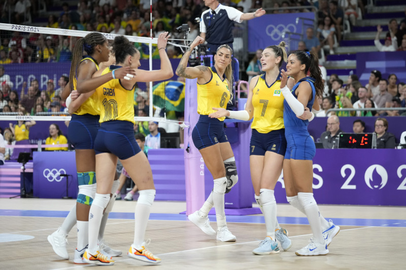 Las jugadoras de voleibol de Brasil