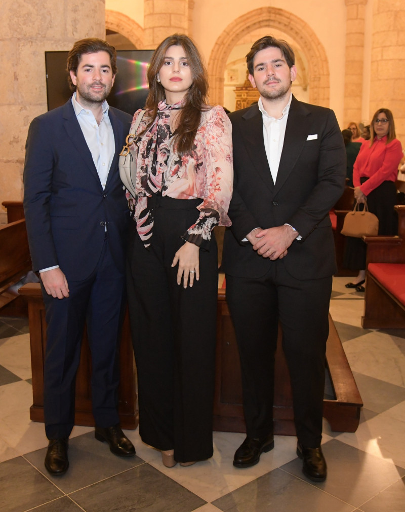 José Luis Corripio, Daniela Haché de Corripio y Álvaro Corripio.