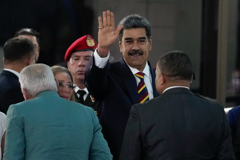 Nicolás Maduro llega para un proceso relacionado a la auditoría de los resultados presidenciales.