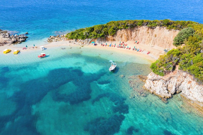 Playa de Ksamil, en Albania. Foto Civitatis