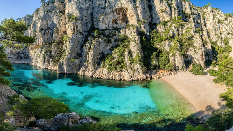 Vista de la playa de Calanque den-Vau en Francia. Foto Civitatis