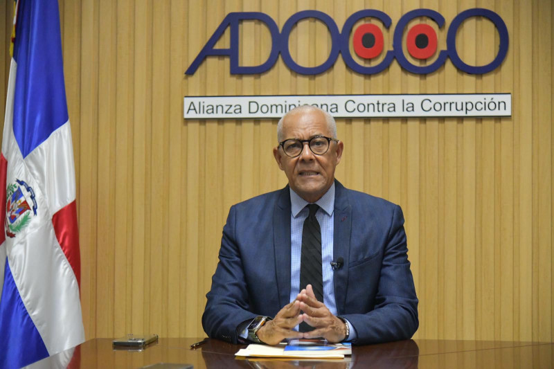 Julio César de la Rosa, presidente de Alianza Dominicana Contra la Corrupción(Adocco).