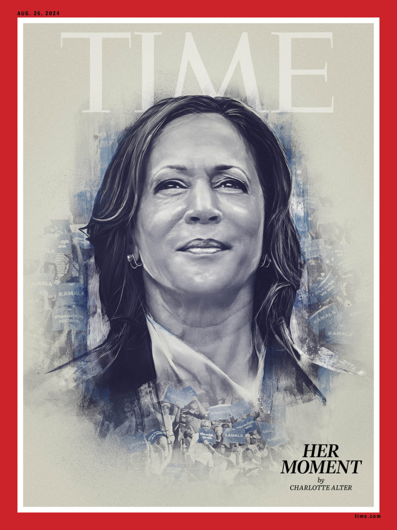 Portada de Time con Kamala Harris