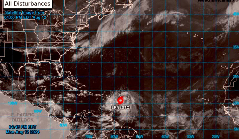 Ernesto, tormenta tropical