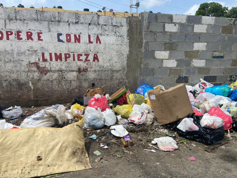 Montones de basura se observan en sectores de la provincia Santo Domingo.