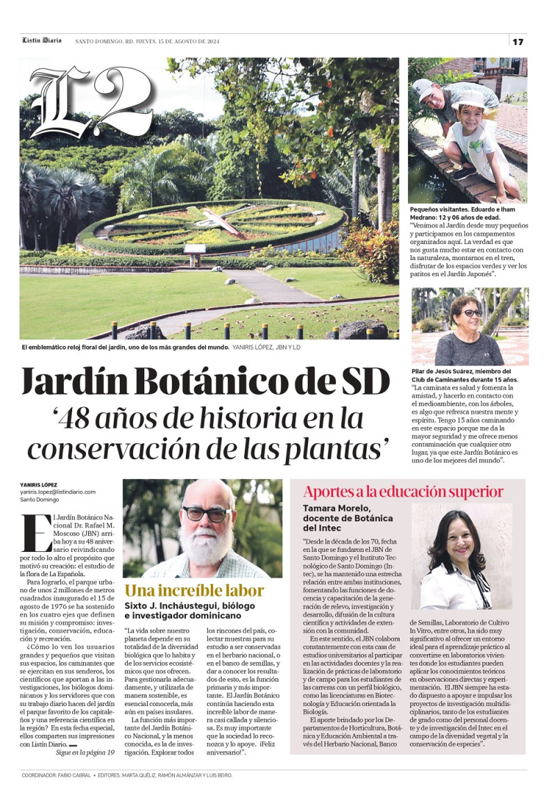 El Jardín Botánico Nacional cumple 48 años.