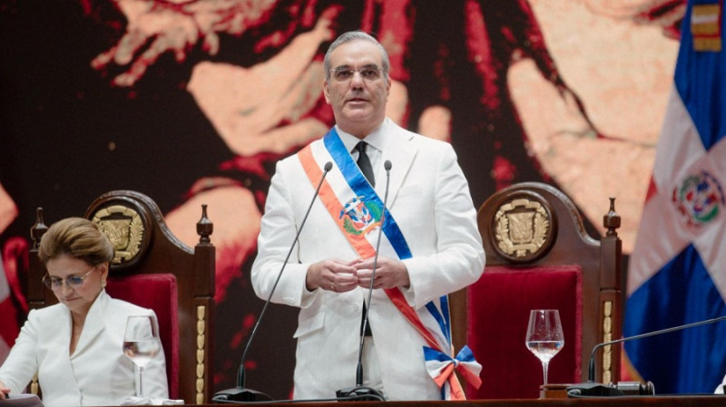 Luis Abinader en la Asamblea Nacional.