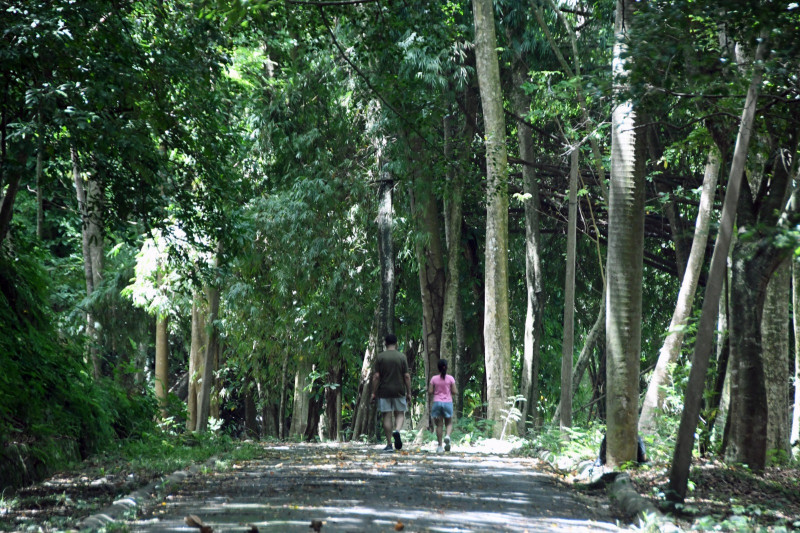 El Parque Mirador Norte es usado por los visitantes para ejercitarse y recrearse.