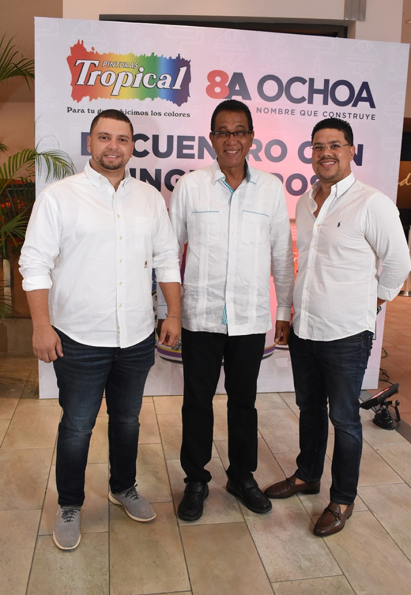 Jorge Arbaje, Cesario Ventura y Willy Santos.