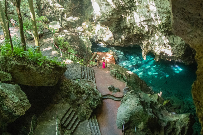 Los lagos son los principales atractivos del Parque Nacional Los Tres Ojos.