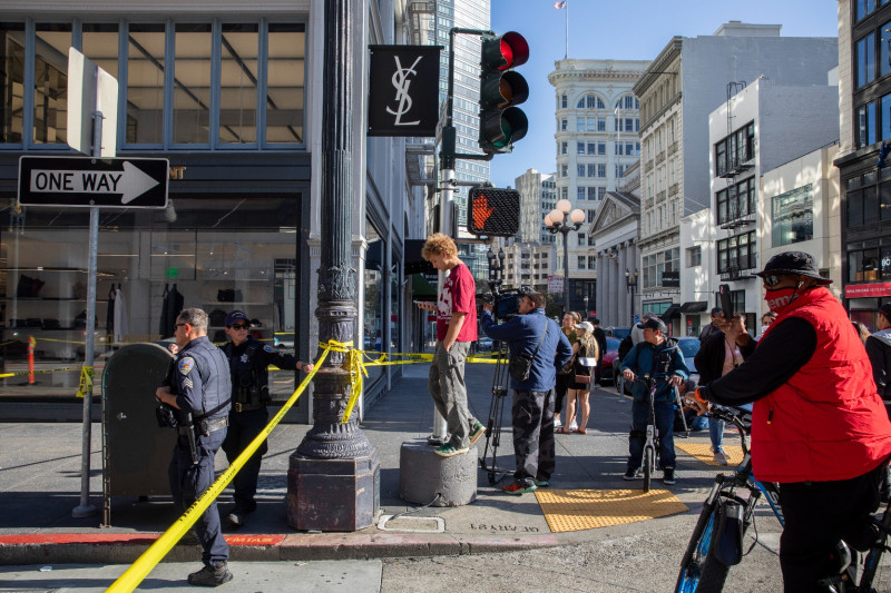 Zona de Union Square, donde dispararon a Ricky Pearsall