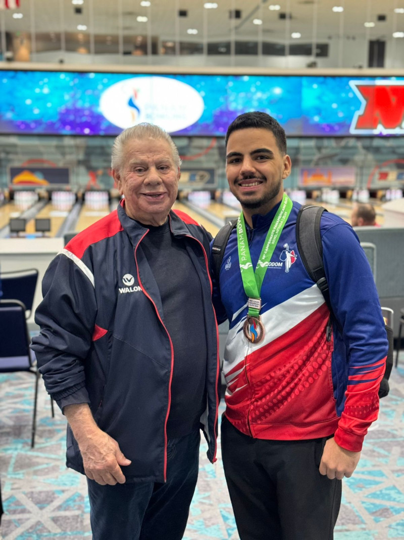 Rolando Sebelén y Wascar Cavallo, ganador de medalla en los Panam.