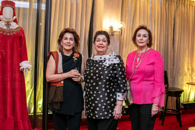 Maritza Zeller de Bonetti, Jenny Podestá de Vásquez y Rita Espaillat