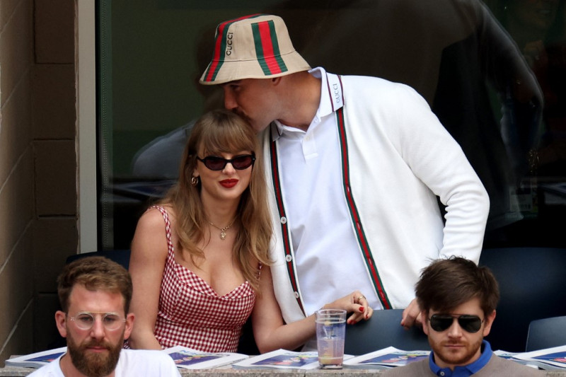 Taylor Swift y Travis Kelce en la final del US Open