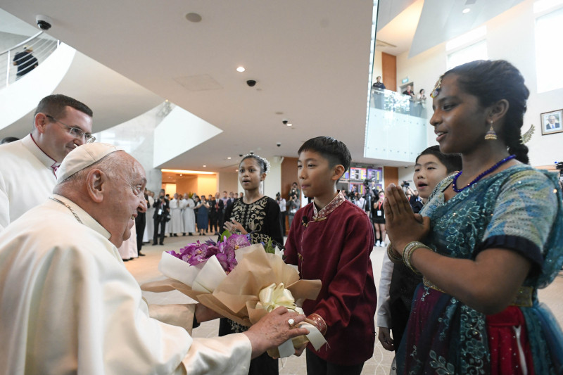 El Papa Francisco aterrizó en Singapur el 11 de septiembre, última escala de un viaje por cuatro países de Asia y el Pacífico.