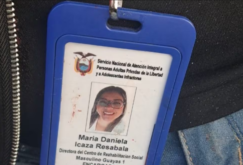 María Daniela Icaza, la directora de la Penitenciaría del Litoral