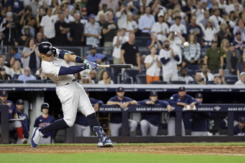 El poderoso Aaron Judge tenía 75 turnos sin sacar la bola del parque.