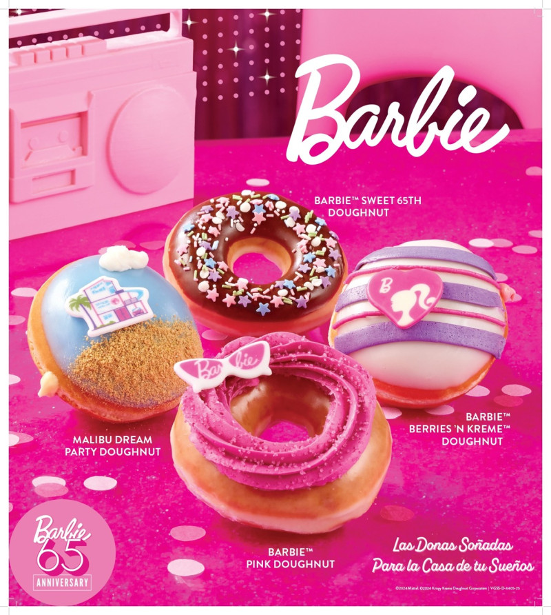 Set de de donas colección 65 aniversario Barbie.