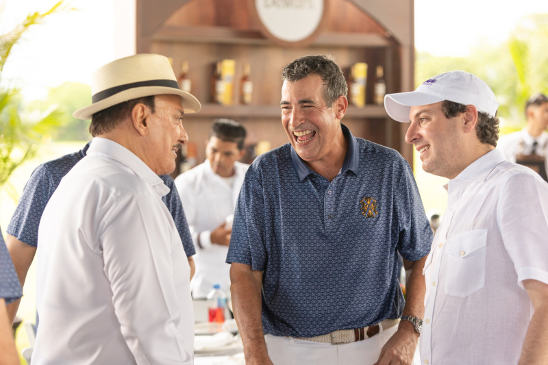 Carlito Fuente, Domingo Bermúdez y Andrés Bobadilla (hijo).