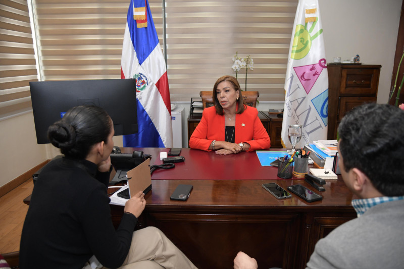 Fotografía muestra a la titular de Conani quien conversó con Listín Diario sobre sus planes al frente de la entidad.