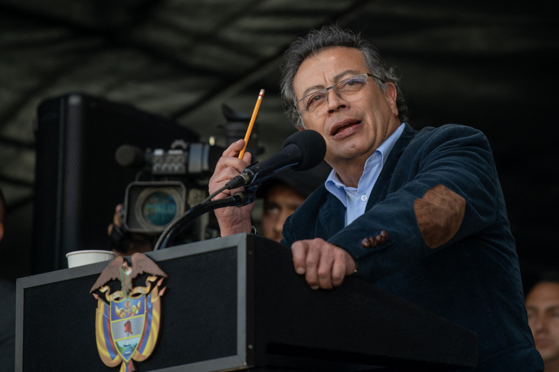 Presidente colombiano, Gustavo Petro,