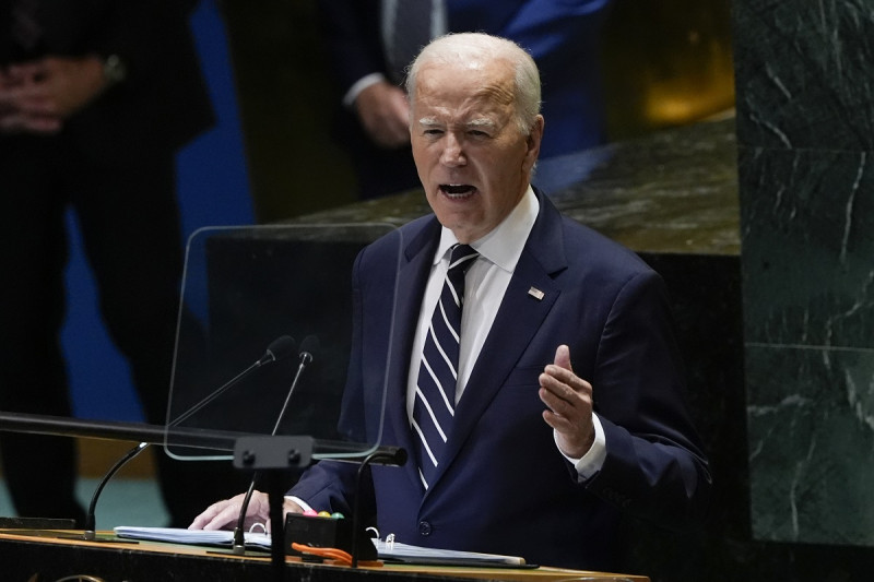 El presidente estadounidense, Joe Biden, habla en la 79ma sesión de la Asamblea General de Naciones Unidas, el martes 24 de septiembre de 2024, en la sede del organismo.