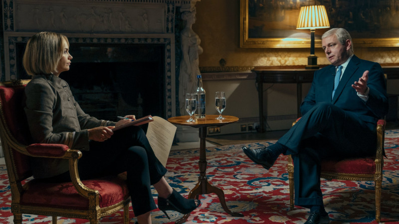 Ruth Wilson and Michael Sheen in 'A Very Royal Scandal.'