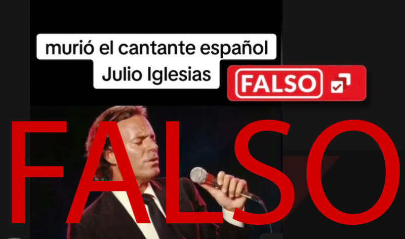 El cantante español Julio Iglesias ha sido una víctima frecuente de las noticias falsas sobre su salud.