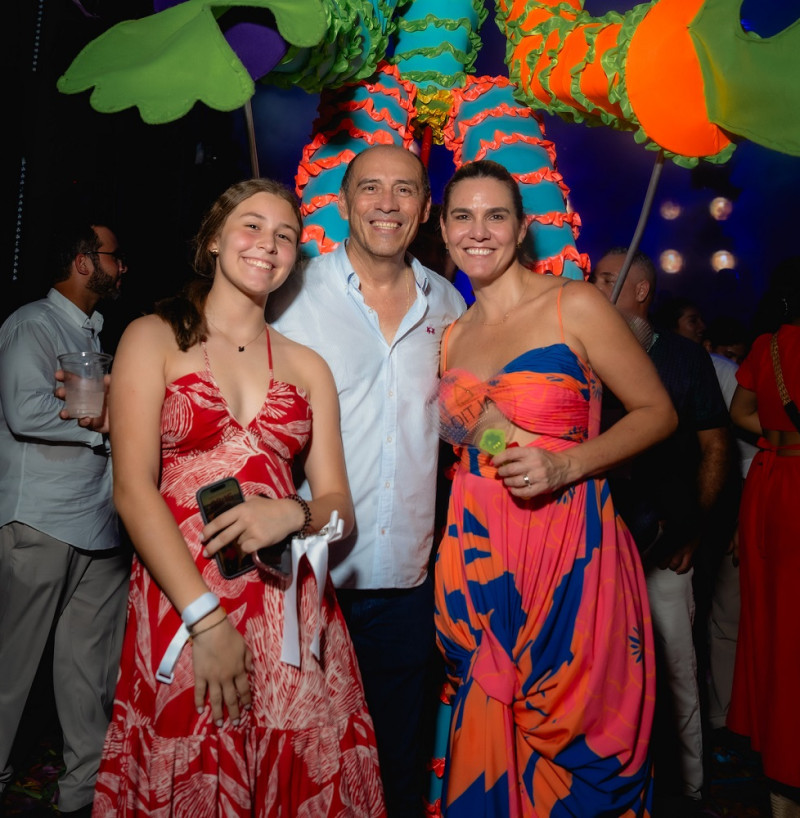 Manuela Chaparro, César Chaparro y María Nyce Puyo