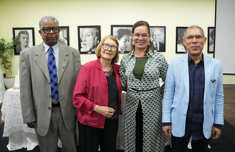 Odalís G. Pérez Nina, Marianne de Tolentino, Arelis Subero y Amable López Meléndez.