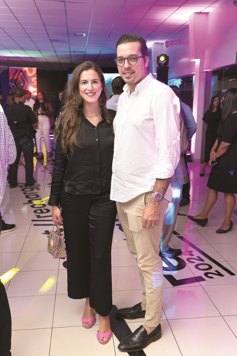 Lina Pichardo y Edward Henríquez.